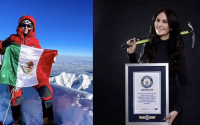 ALPINISTA MEXICANA VIRIDIANA ÁLVAREZ, RÉCORD GUINNESS POR CONQUISTAR 14 CIMAS